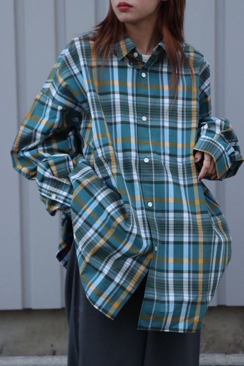 FreshService 22AW CORPORATE CHECK REGULAR COLLAR SHIRT style.2022.10.29