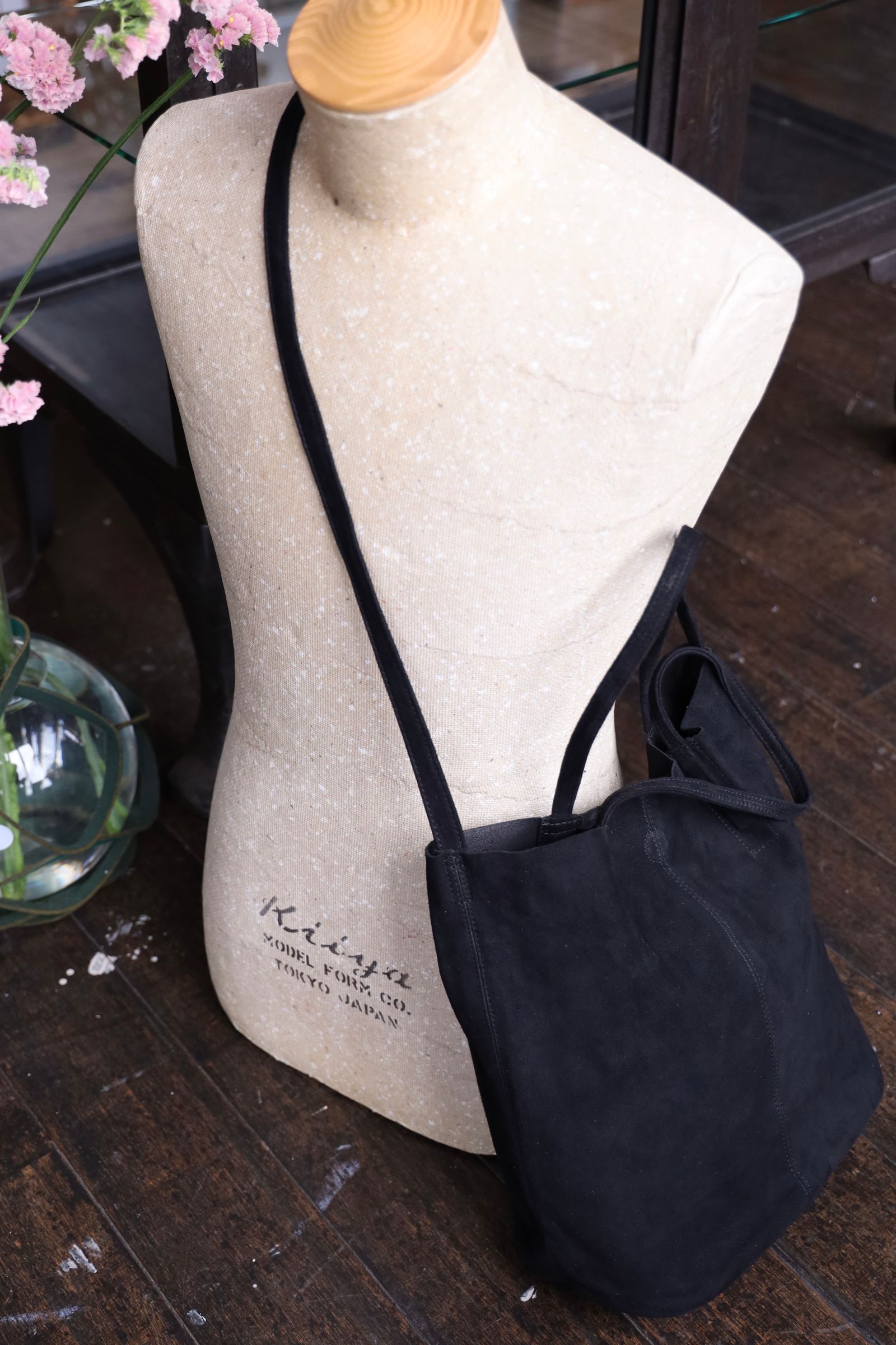 Morphee / モルフェトートバッグ 3WAY MIDIUM TOTE(LONG)OIL SUEDE BLACK☆3月7日発売！