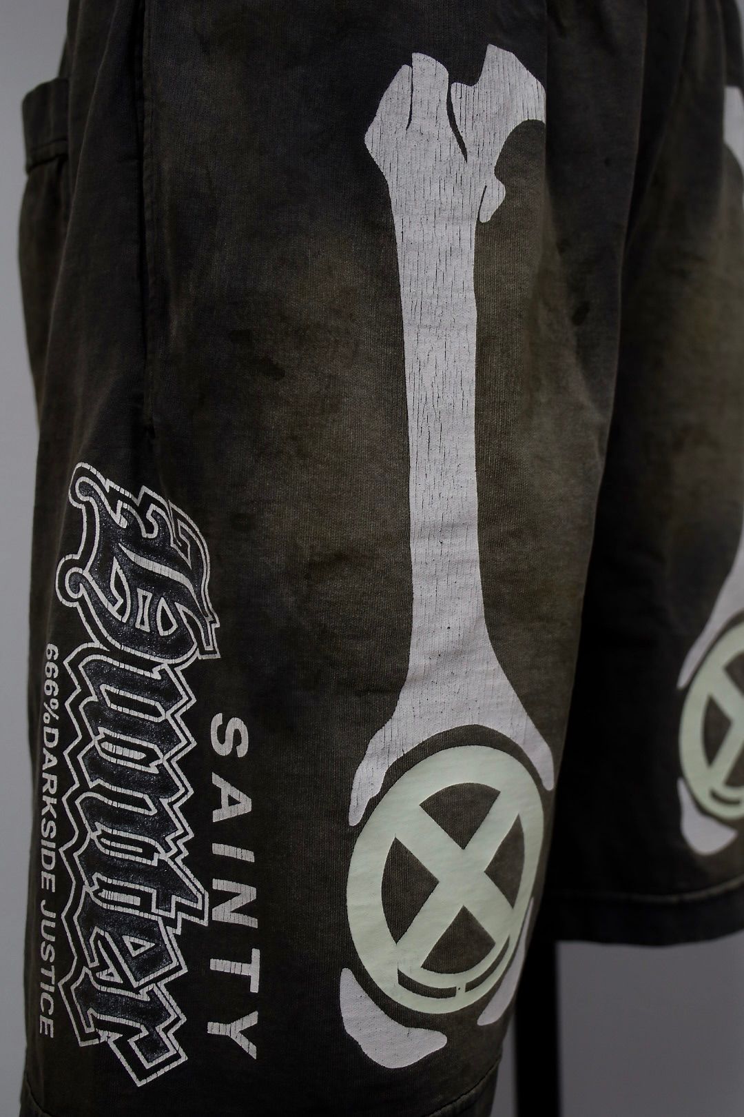 セントマイケル 26SS BH_CUT SEW SHORTS/BONE (SM-MK8-0000-C33)BLACK