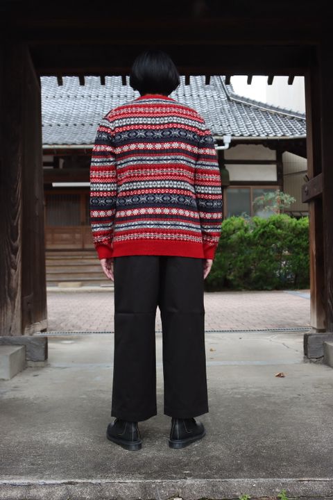 COMME des GARCONS HOMME ノルディックフェアアイル柄ニット(HH-N001) style.2021.11.6.