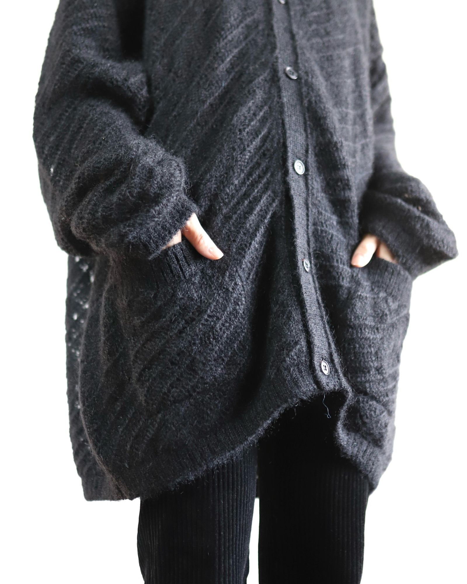 YOKE 新作SILK MOHAIR BUTTONED CARGIGAN style.2024.2.3 | 4186 YOKE 新作SILK MOHAIR BUTTONED CARGIGAN style.2024.2.3 | 4186