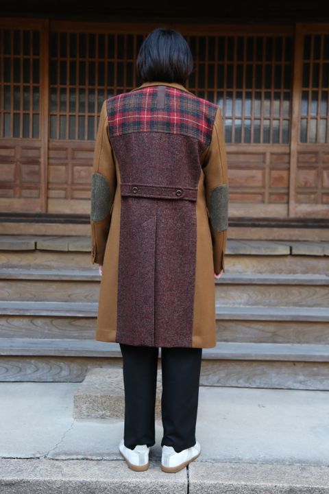 JUNYA WATANABE CDG MAN 新作ウールメルトン×ウールナイロンツイードコート style.2020.11.29.