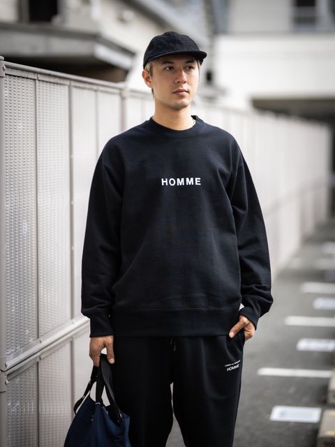 コムデギャルソンオム  26FW HOMMEプリントスウェット(HR-T104-051)BLACK☆10月2日(金)発売！
