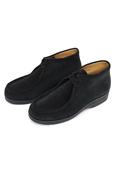 [予約商品] FOOTWORKSフットワークス  チロリアンブーツ Tyrolean boots in suede leather(F02-0003_M)BLACK☆2026年11月末～12月中旬入荷予定！