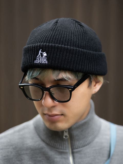フレッシュサービス 26AW THERMAL RIB KNIT WATCH CAP(FSP263-90010)BLACK☆10月17日(土)新作発売！