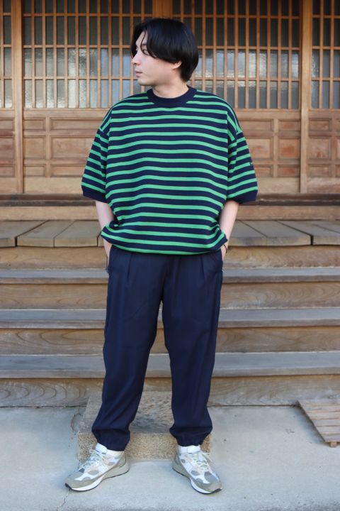 is-ness SHORT SLEEVE BASQUE SHIRT style.2022.3.6