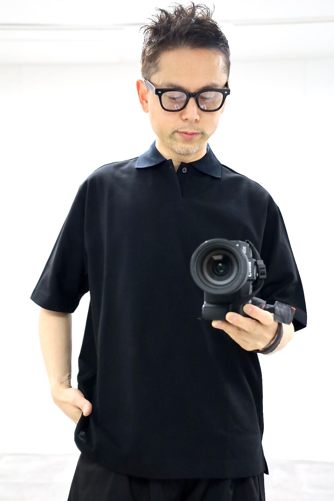 marka 26SS ONE BOTTON TEE S/S"BLACK"スタイル2026.3.16.