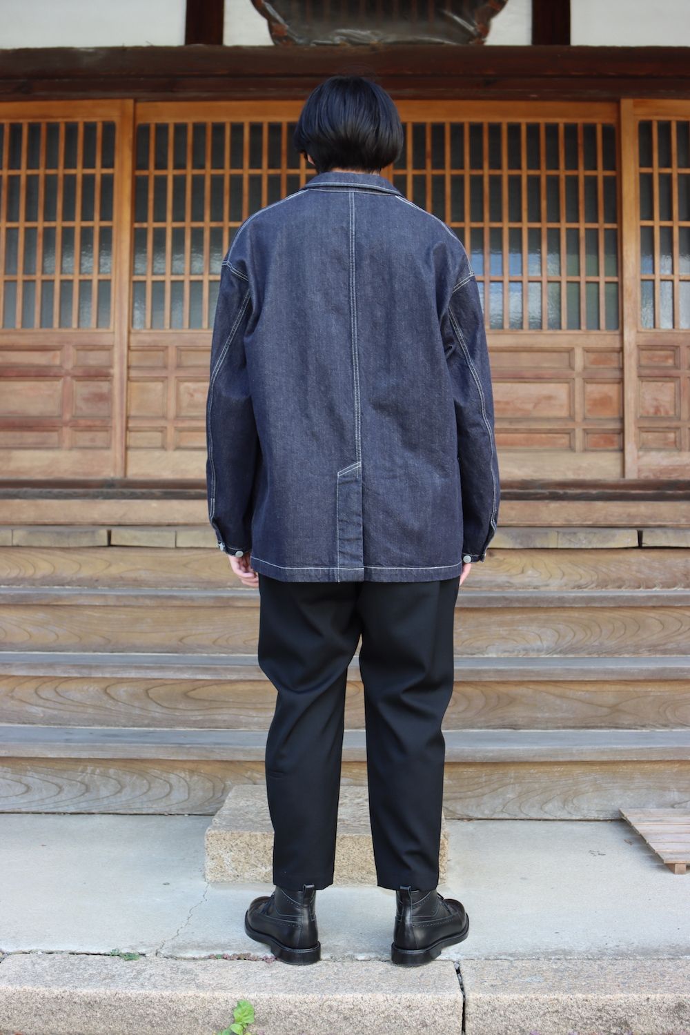 CIOTA for Graphpaper Suvin Cotton Denim Jacket(GM213-20238) style.2021.10.3