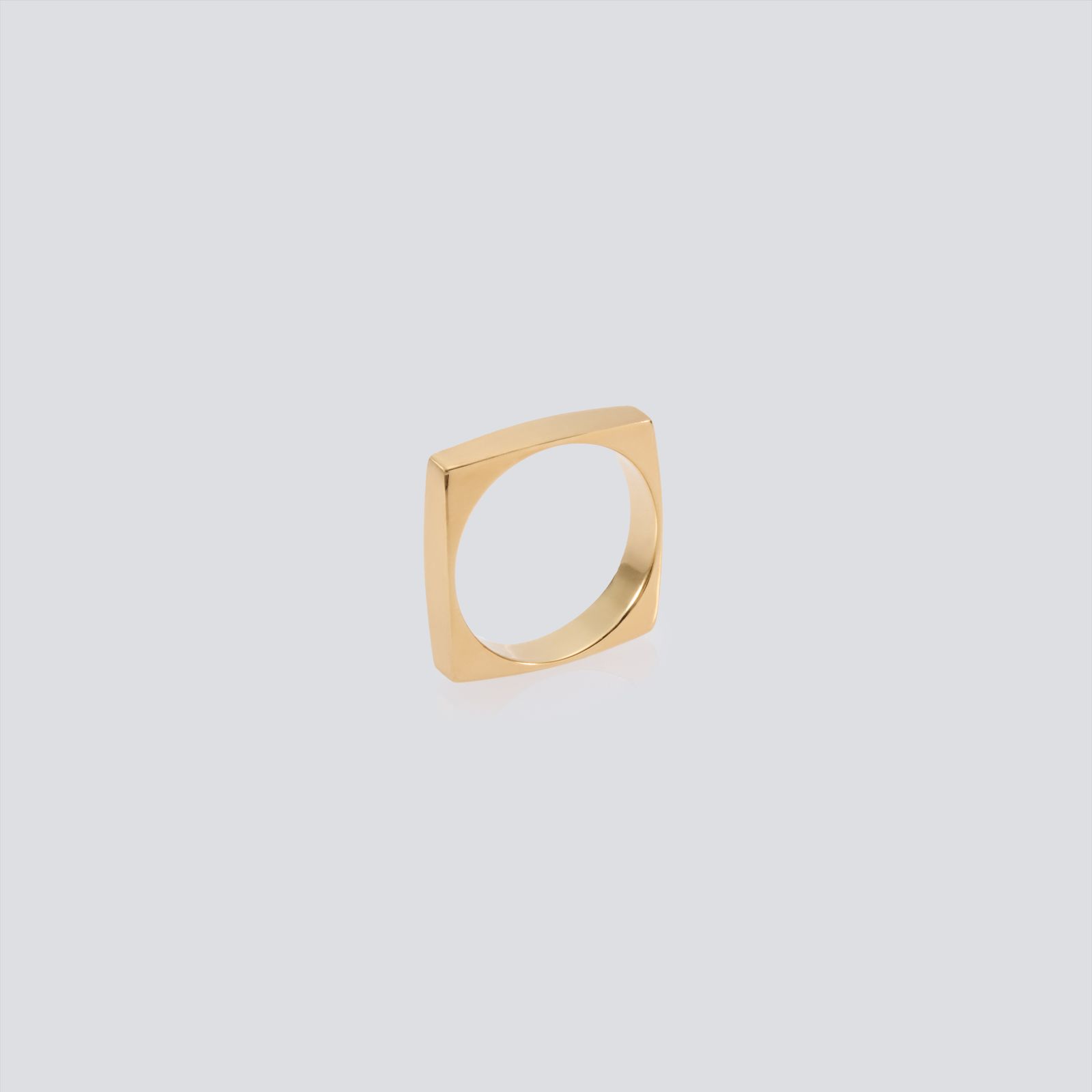 XOLO JEWELRY リング / Square 3D Ring with Hair Line-Gold-(XOR105G)☆8月7日発売！