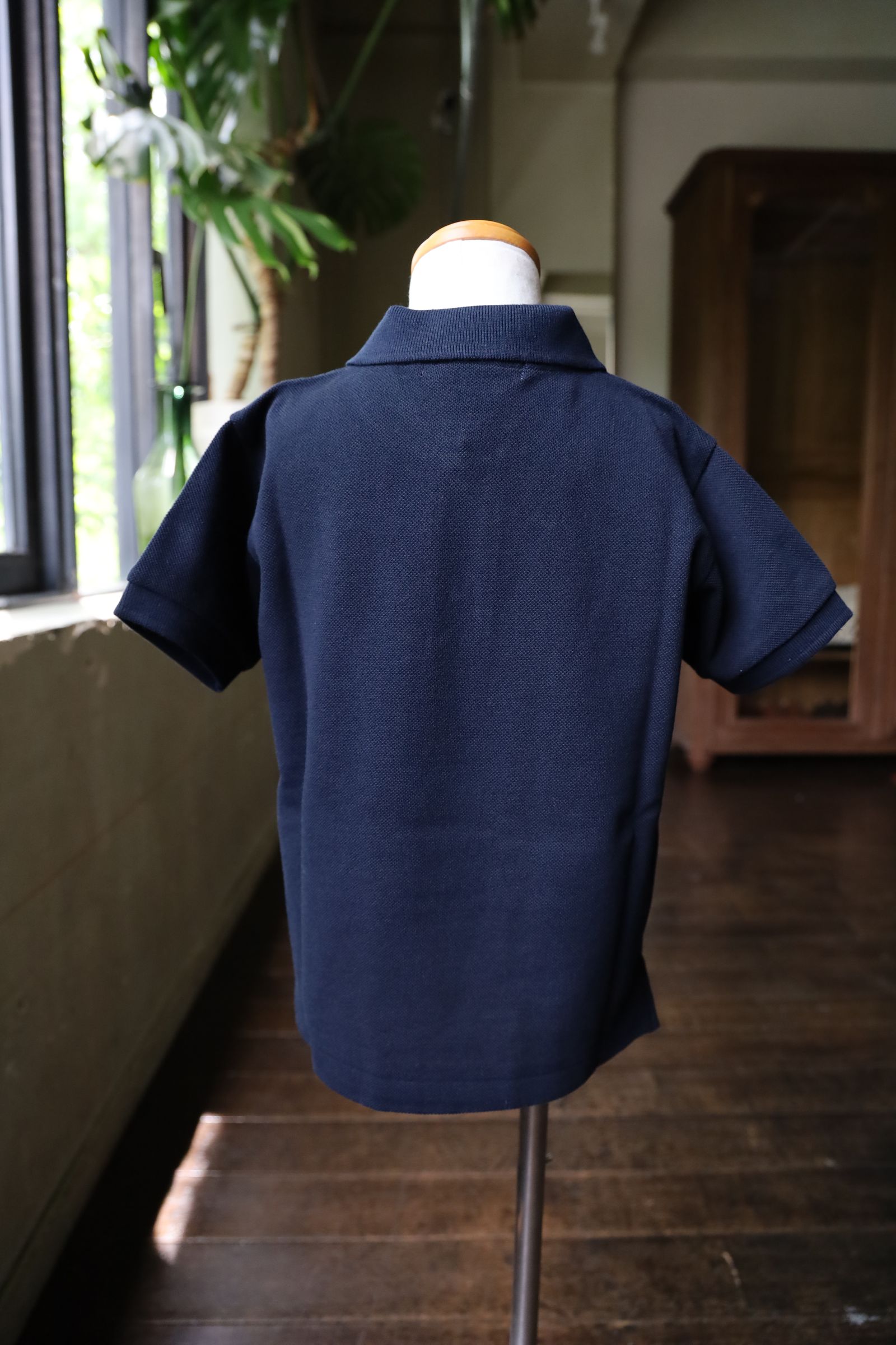 PLAYポロシャツ キッズ (AX-T505-100) NAVY/REDハート*KIDSサイズ