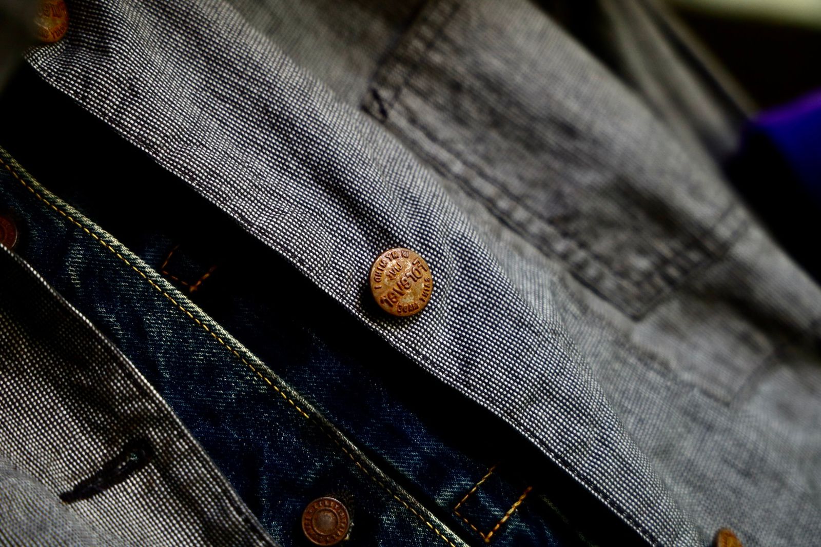 ©SAINT M×××××× ベルベルジンコラボ STRIPE BB_DENIM JKTスタイル(SIZE:L)