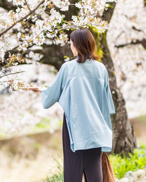 Graphpaper 新作Silicon Poplin Deep Slit Regular Collar Shirt style.2026.04.05