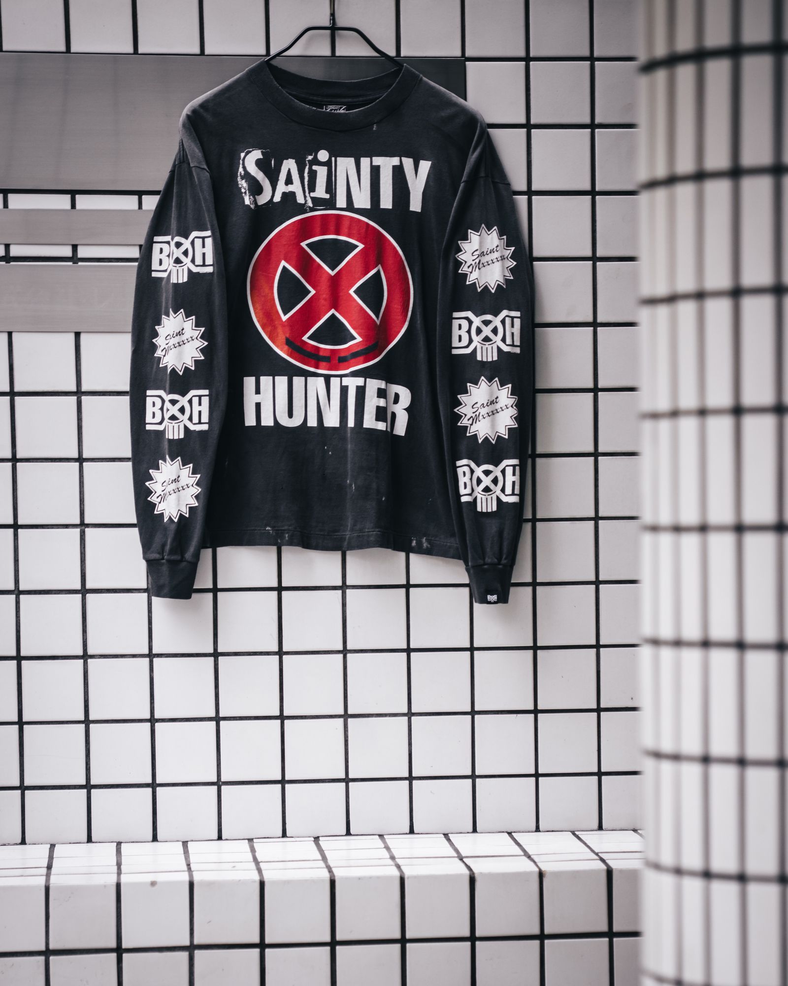 セントマイケル 26SS BH_LS T-SHIRT/SAINT HUNTER (SM-MK8-0000-C31)BLACK☆2月21日(土)10:00発売！