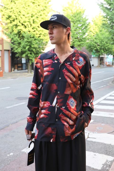 LASTMAN PRINTED OPEN COLLOAR SHIRTS L/S "STUFF" style 8月10日(土)新作発売！