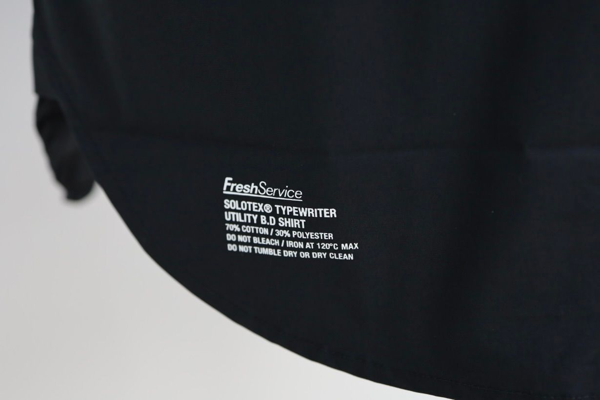 フレッシュサービス SOLOTEX® TYPEWRITER UTILITY S/S B.D SHIRT(FSC261-50203)BLACK☆3月20日(金)発売！