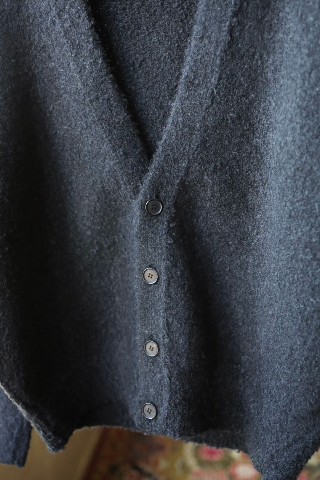 アプレッセ 2025 STYLE2 Cashmere Mole Yarn Cardigan(25AAP-03-19)CHARCOAL☆10月25日(土)発売!