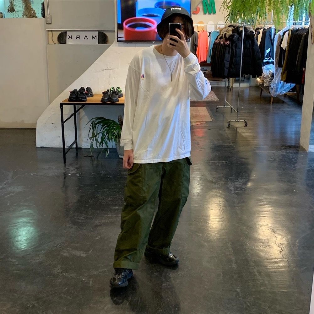 WIND AND SEA WDS(sail-boat) L/S T-SHIRT "WHITE" style.2020.10.10.