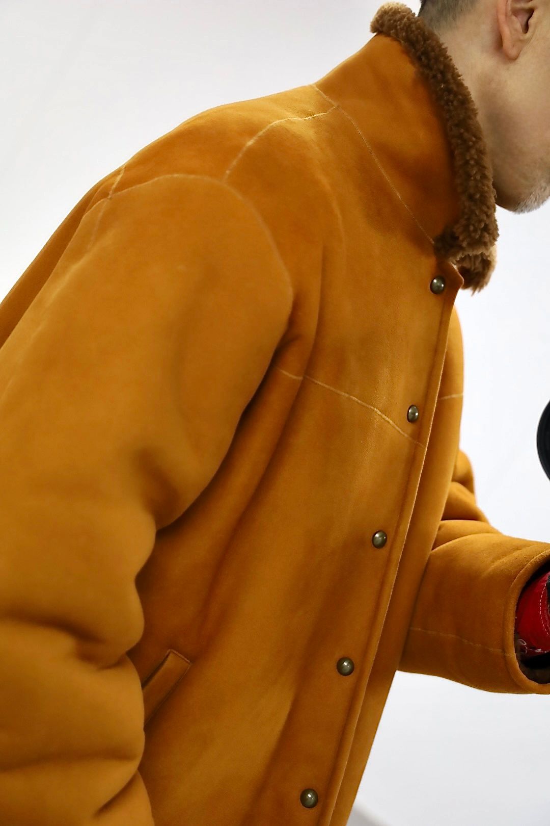 A.PRESSE 2026 STYLE1 Vintage Mouton Jacketスタイル