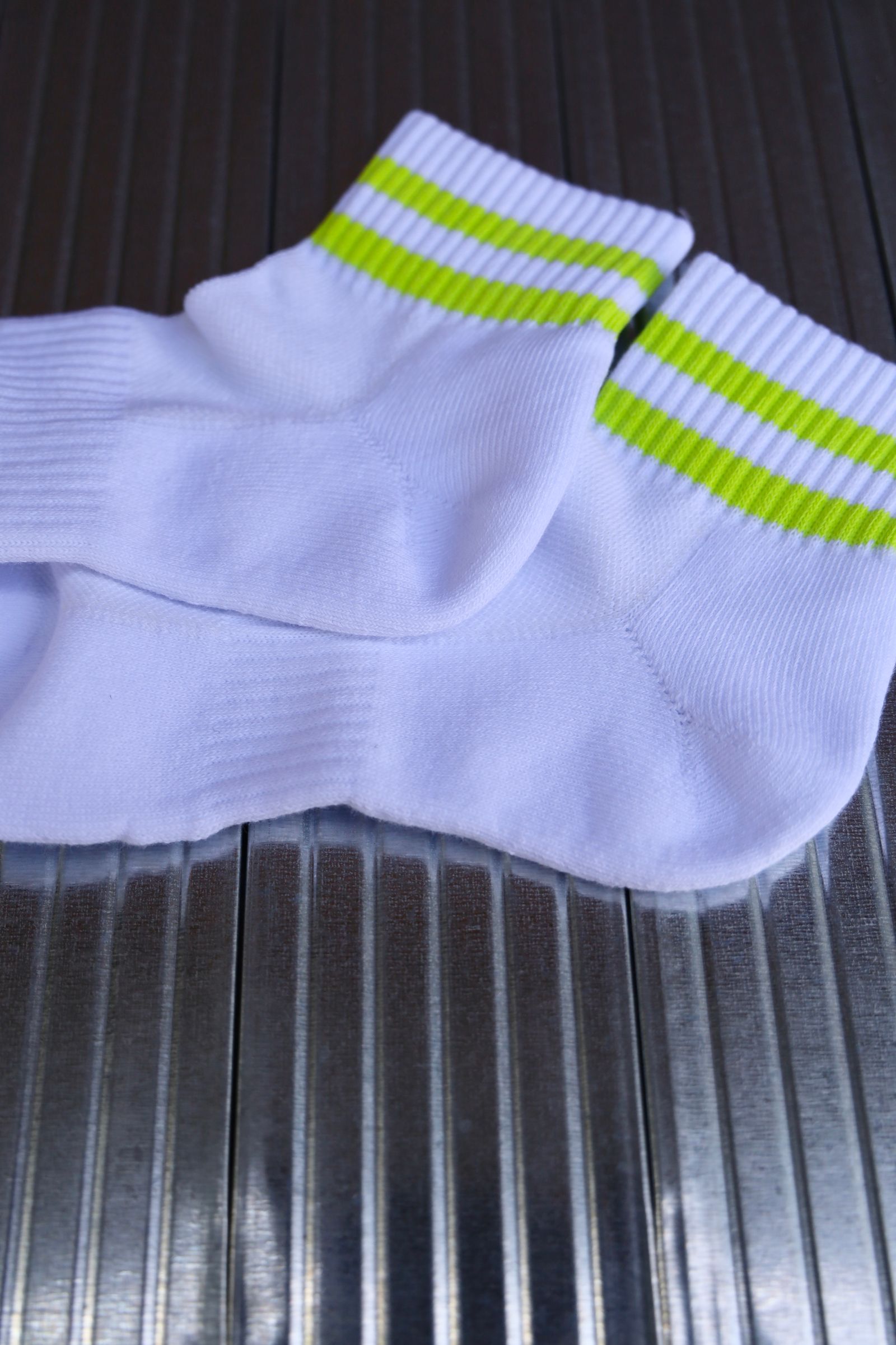 フレッシュサービスソックス 2-PACK LINE SHORT SOCKS (YELLOW)☆再入荷！