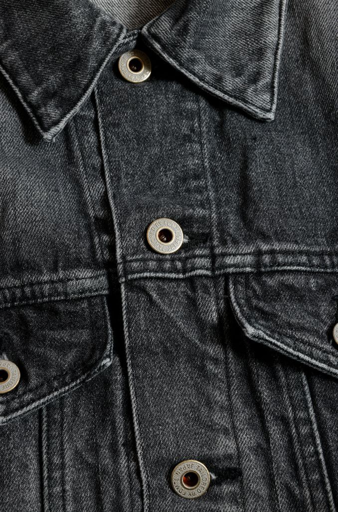 ファンダメンタル デニムジャケット THIRD THIRD JACKET 3YR WASH(FA25JK33U-BK)BLACK