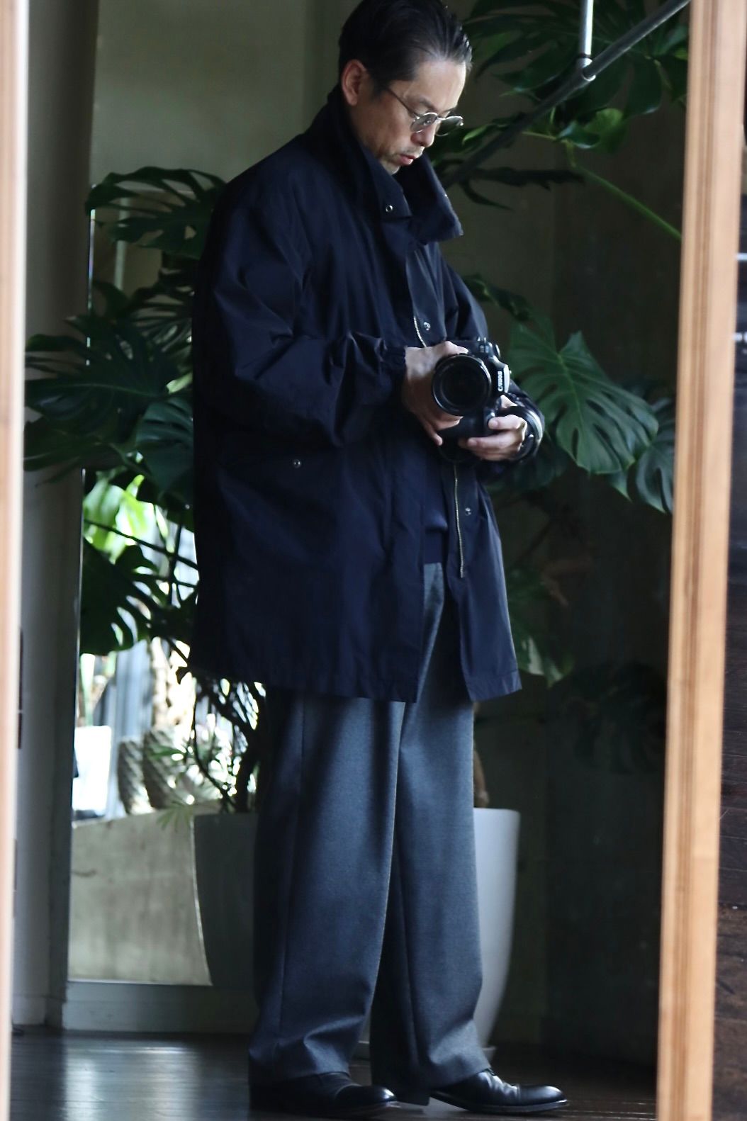 ATON short mods coat 4 ブラウン 最終