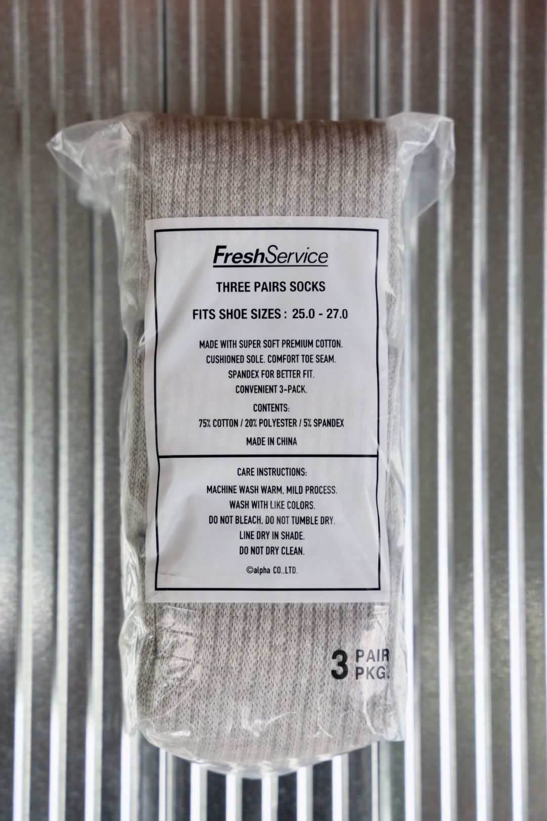 FreshService - フレッシュサービス ソックス ORIGINAL 3-PACK