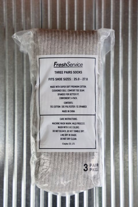 フレッシュサービス ソックス ORIGINAL 3-PACK SOCKS(ASH GRAY)