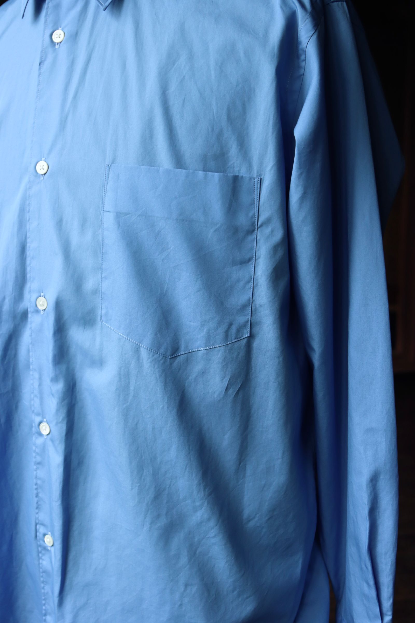 グラフペーパーシャツ Broad Regular Collar Shirt (GM251-50005B)BLUE☆7月19日(土)発売！