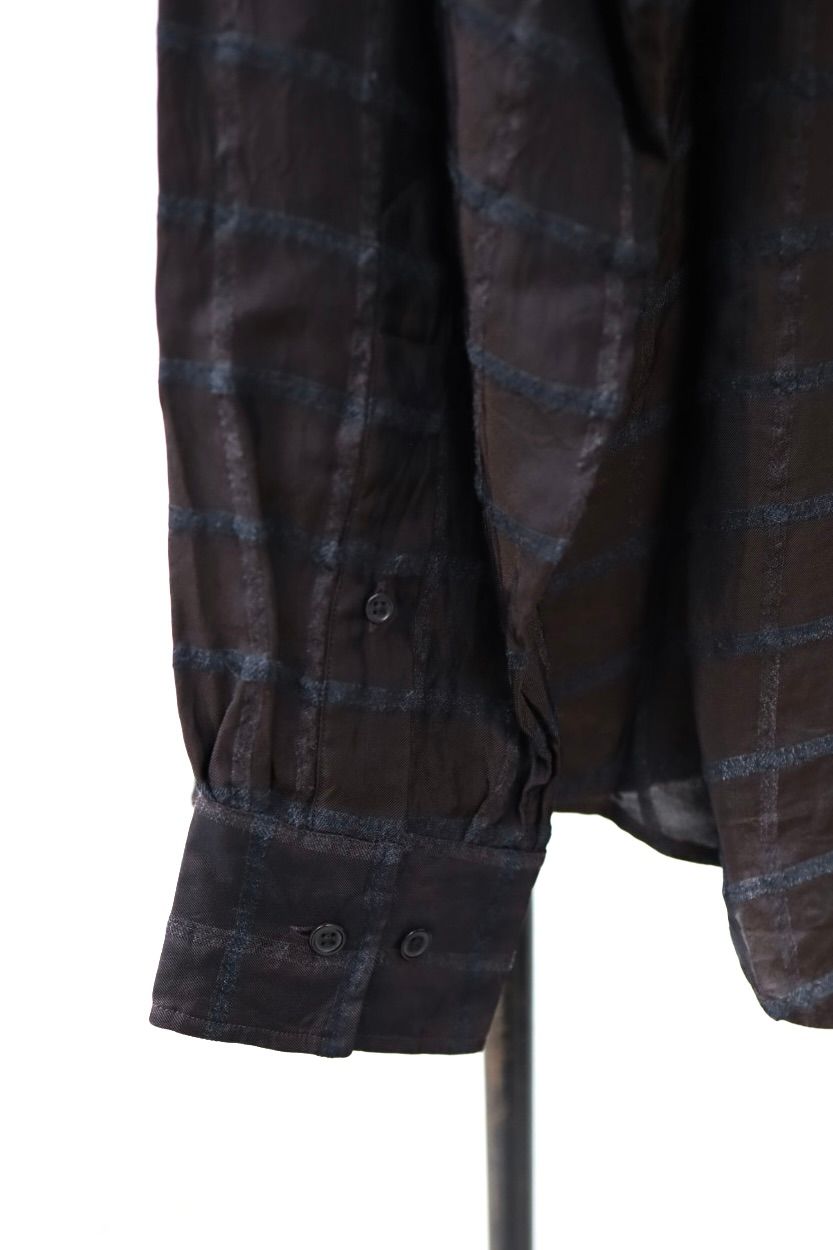 marka 26AW SEMI SPREAD COLLAR SHIRT(M26C02SH01C)BROWN CHECK☆新作発売！