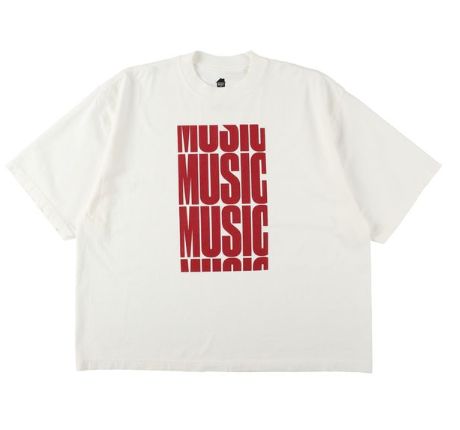 イズネスミュージック 25SS MUSIC DELAY T-SHIRT(IMP5_05_MUSIC3T01)WHITE