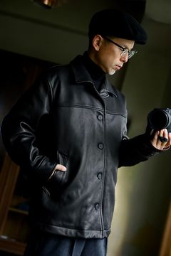 COMME des GARCONS HOMME 26FW ディアスキンレザーカーコートスタイル