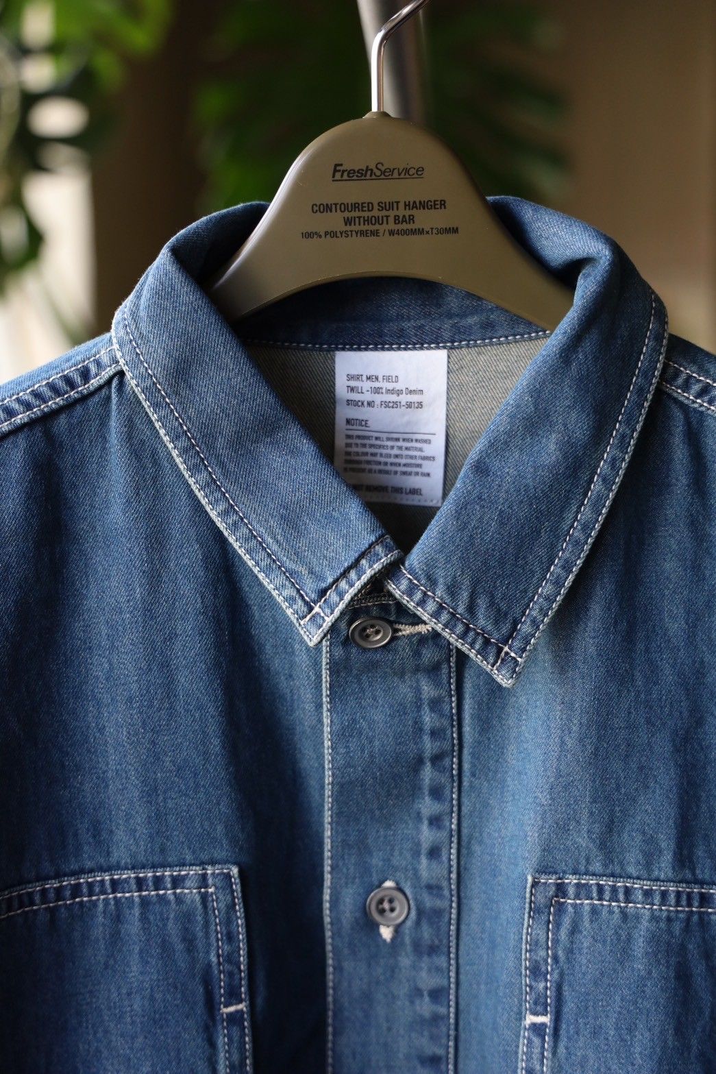 フレッシュサービス DENIM PULLOVER SHIRT(FSC251-50135FI)FADE INDIGO☆2月22日(土)発売！