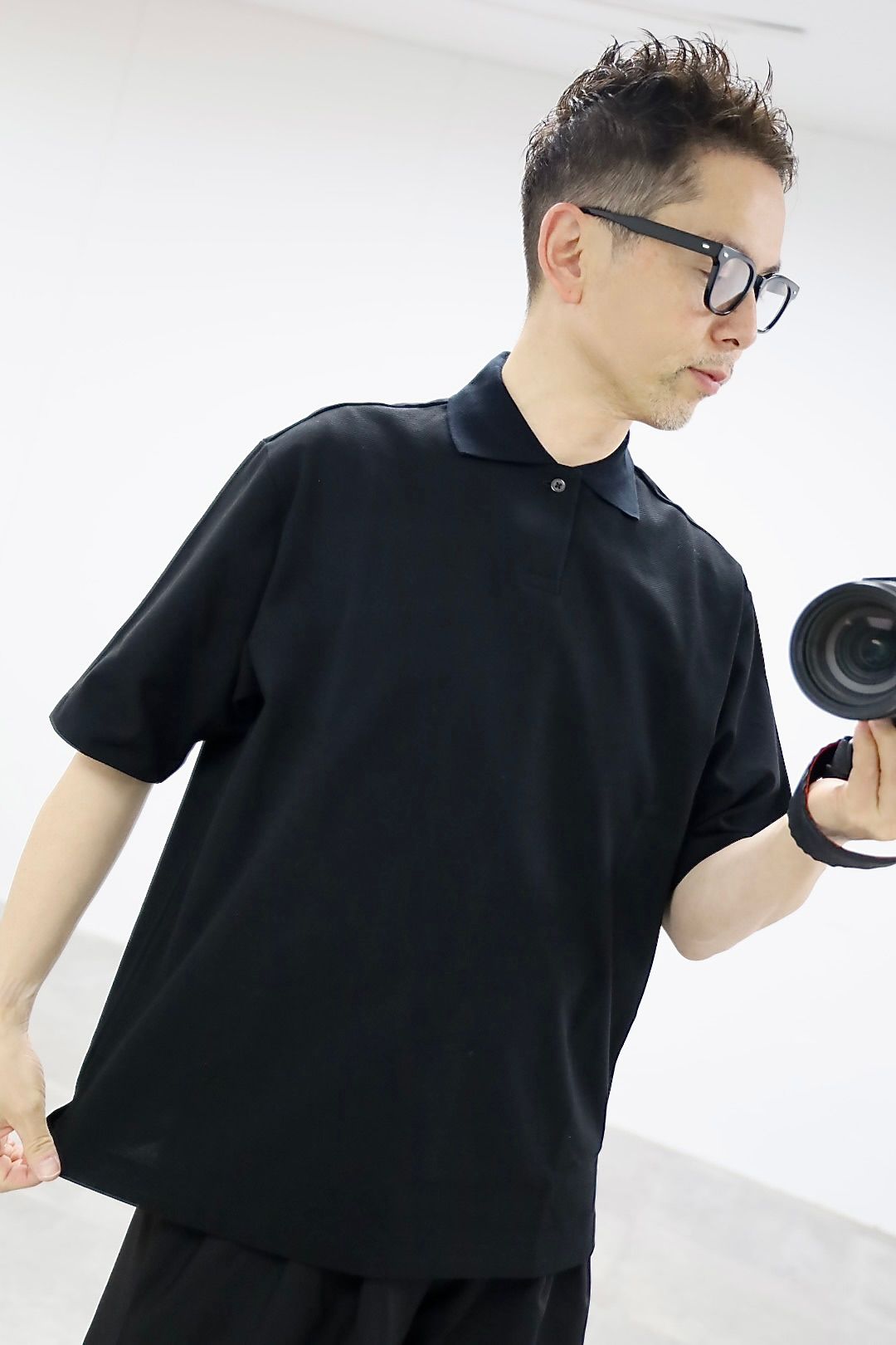 marka 26SS ONE BOTTON TEE S/S"BLACK"スタイル2026.3.16.