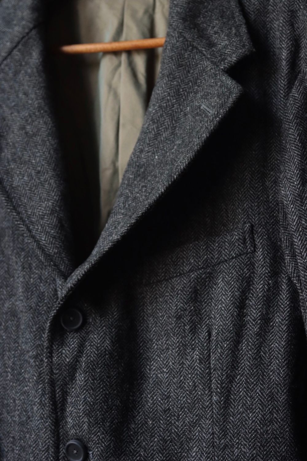 アプレッセ22FW Tweed Tailored Jacket(22AAP-01-16H)CHARCOAL