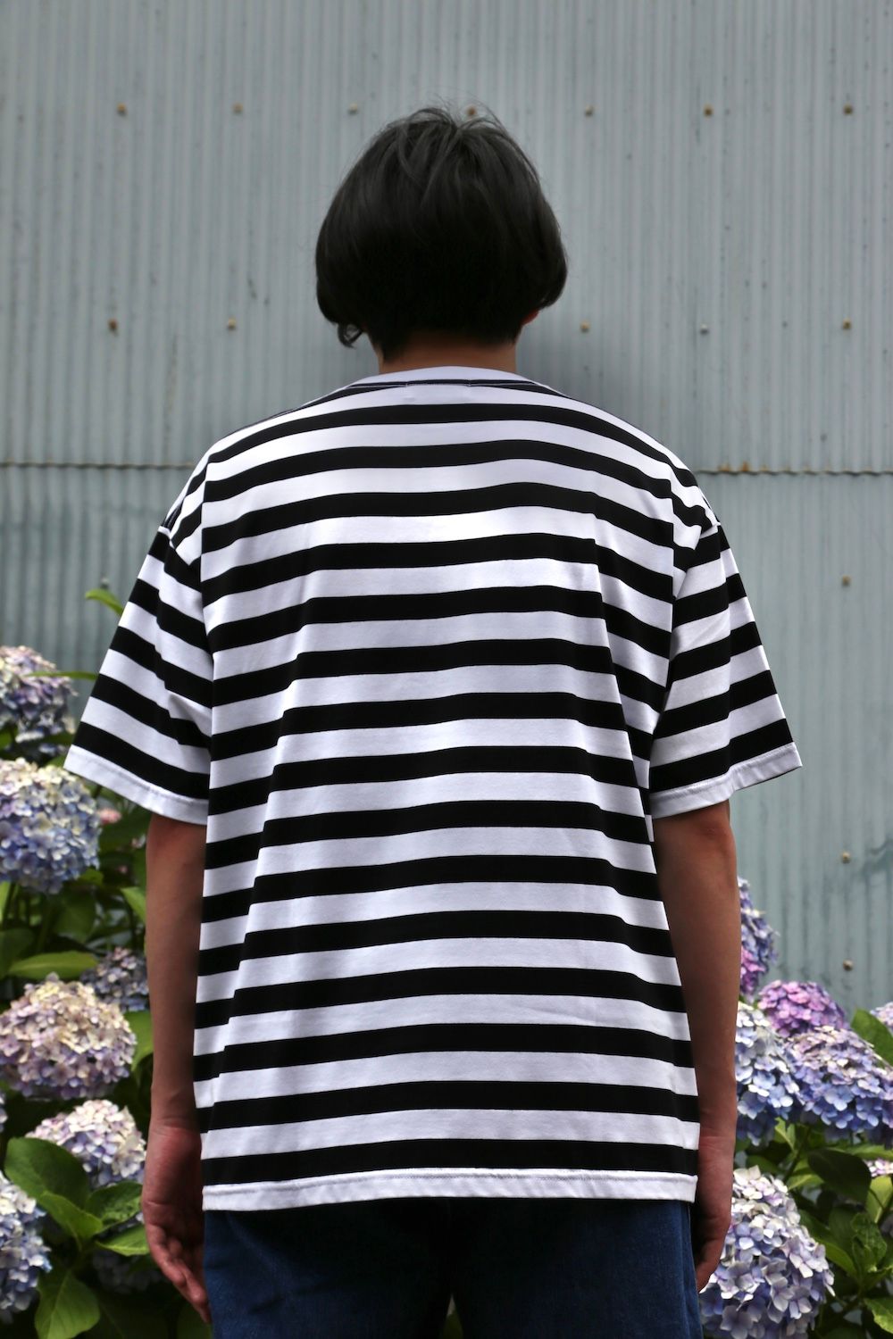 Graphpaper Border S/S Pocket Tee style.2021.6.27.