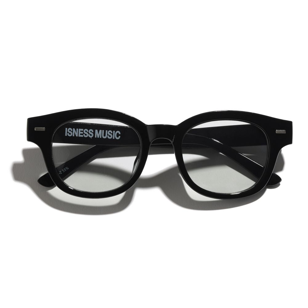 イズネスミュージックサングラス is-ness WALTER SUNGLASSES(WELLINGTON TYPE)BLACK-GRAY