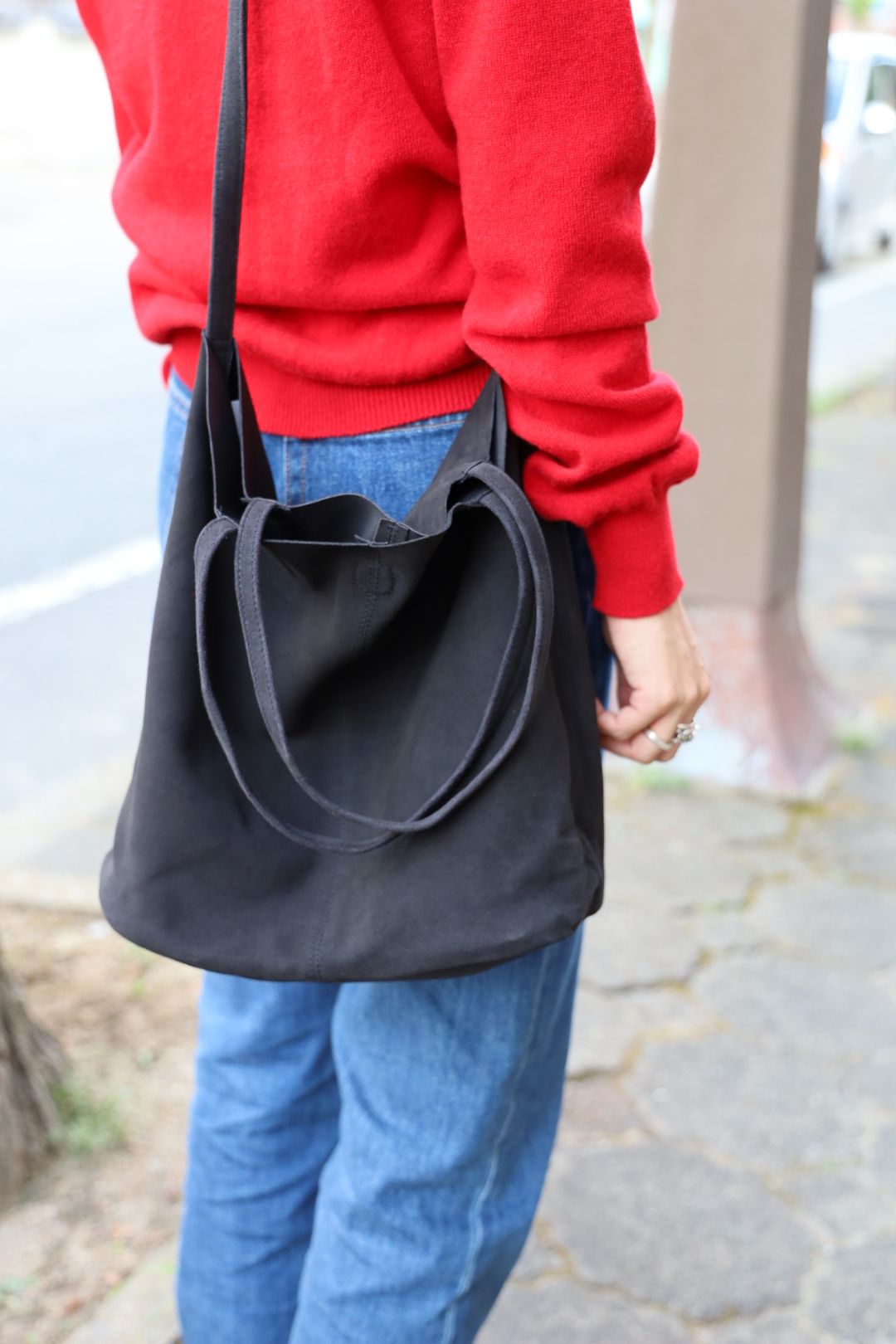 Morphee / モルフェトートバッグ 3WAY MIDIUM TOTE(SHORT)SUEDE [CHARCOAL]☆新作発売！