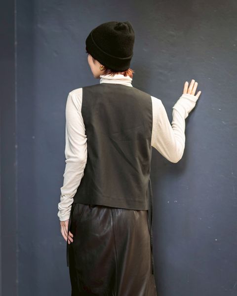 Graphpaper Cotton Cupro Back Satin Gilet STYLE 2025.09.22