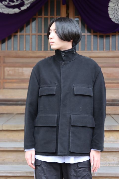 YOKE MILITARY FIELD JACKET"BLACK"style