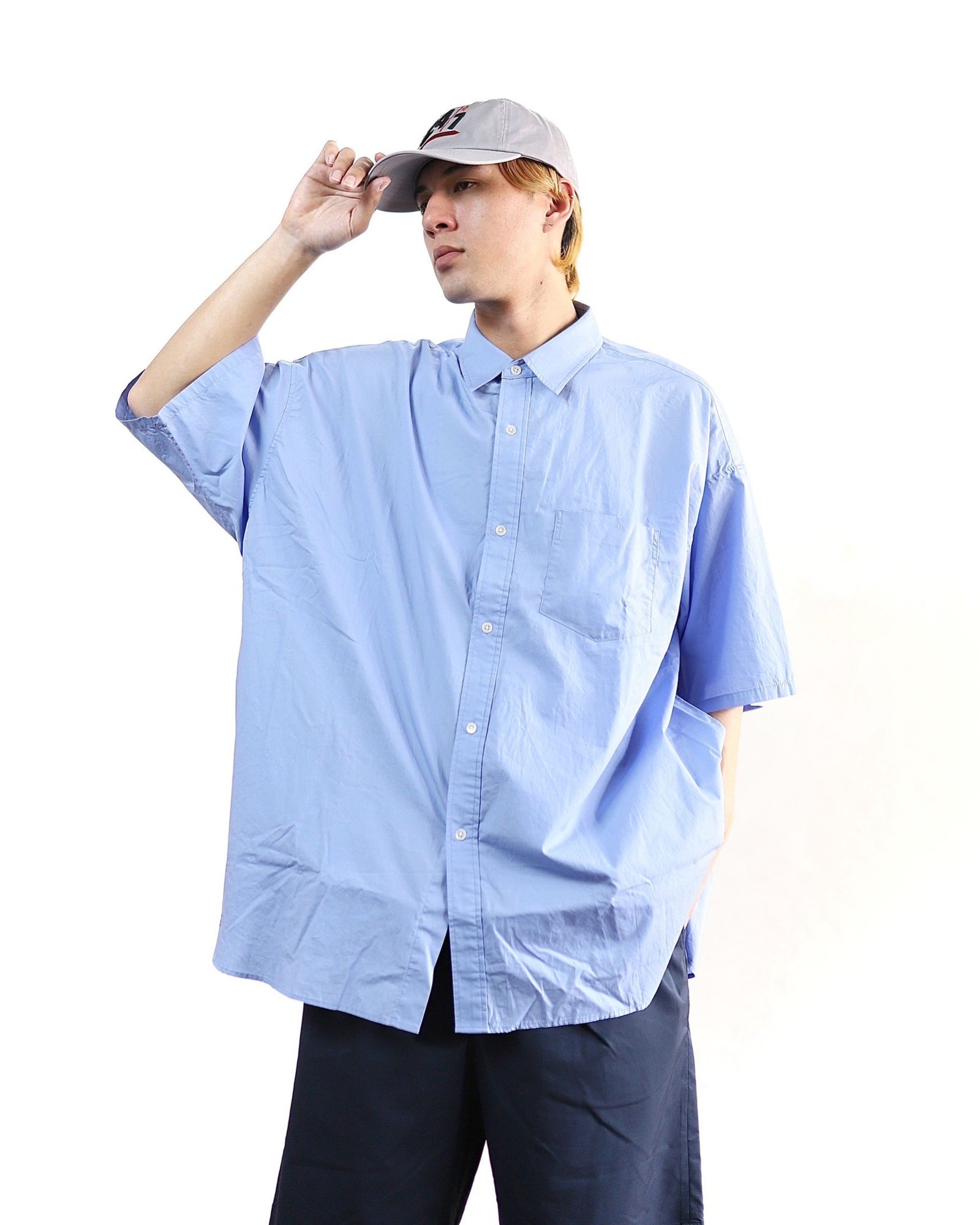 FreshService 24SS CORPORATE UNIFORM S/S SHIRT(L.BLUE) style 2024.3.8