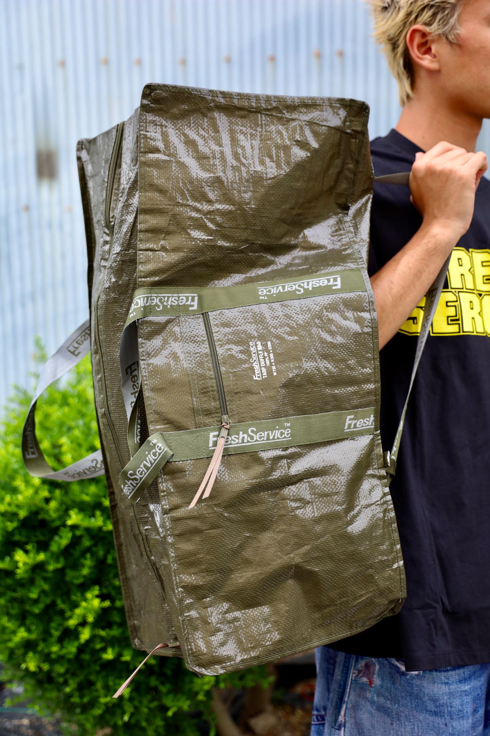 フレッシュサービス タープダッフルバッグ TARP DUFFLE BAG"KHAKI"☆6月22日(日)発売！