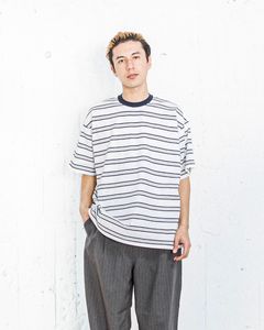 フレッシュサービス MULTI BORDER S/S TEE(FSC251-70121)WHITE