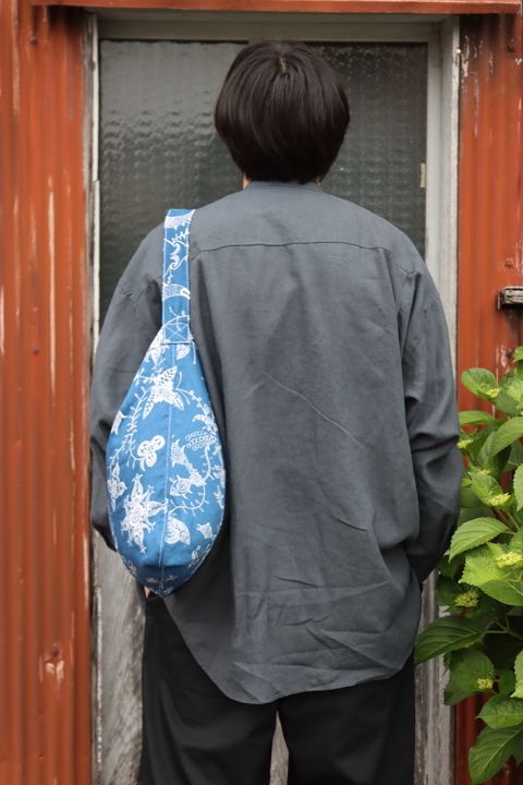 Graphpaper Linen L/S Oversized Band Collar Shirt style.2022.5.20