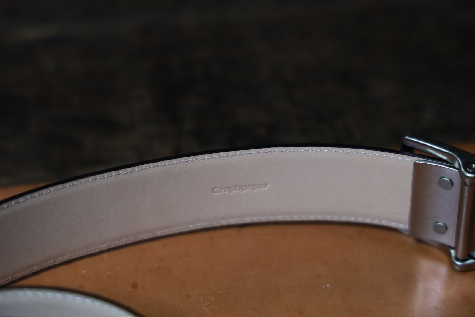 グラフペーパー Holeless Leather Classic Belt(BLACK)