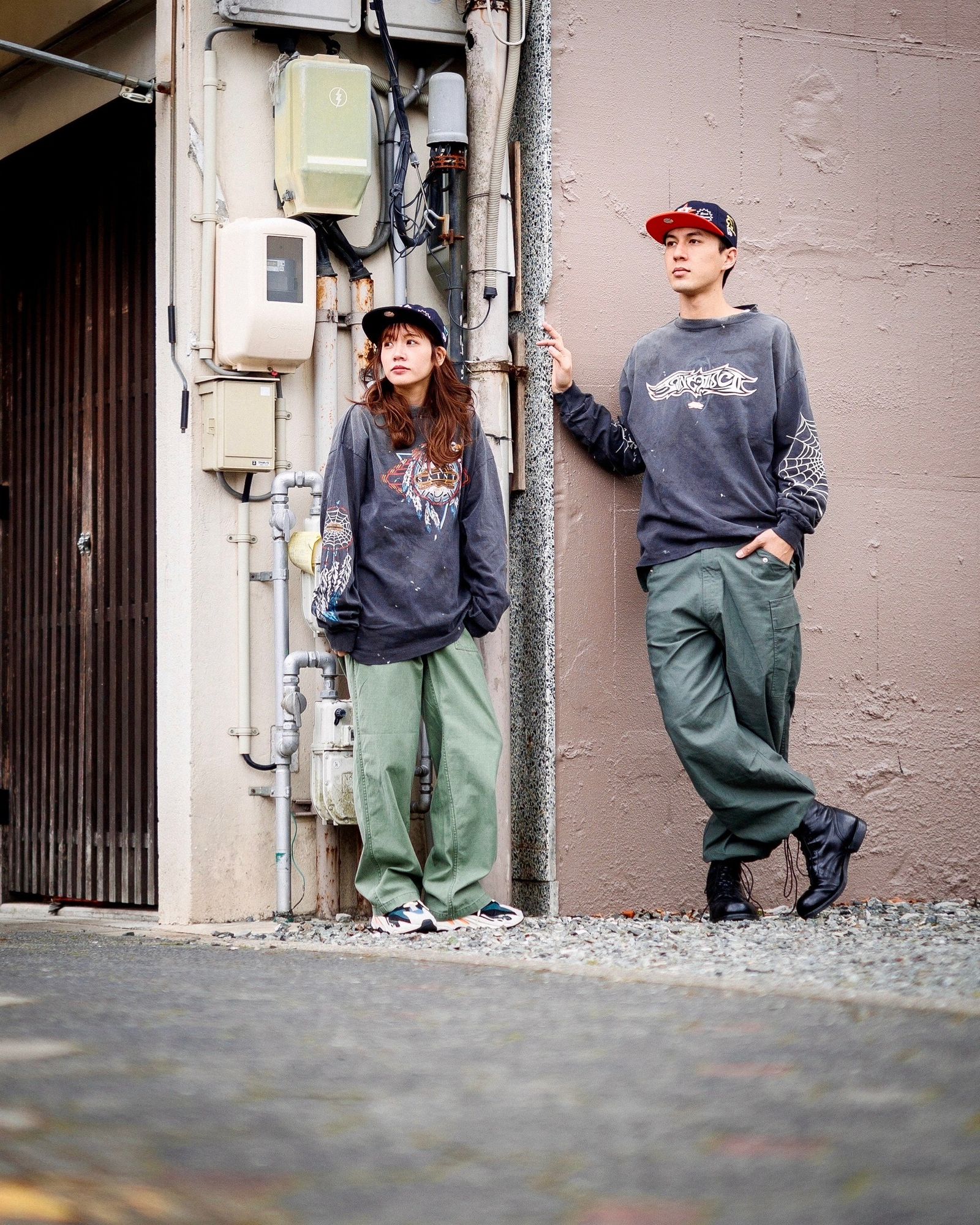 セントマイケル25SS SAINT DISCO ML_LS TEE(SM-HR8-0000-C40)BLACK