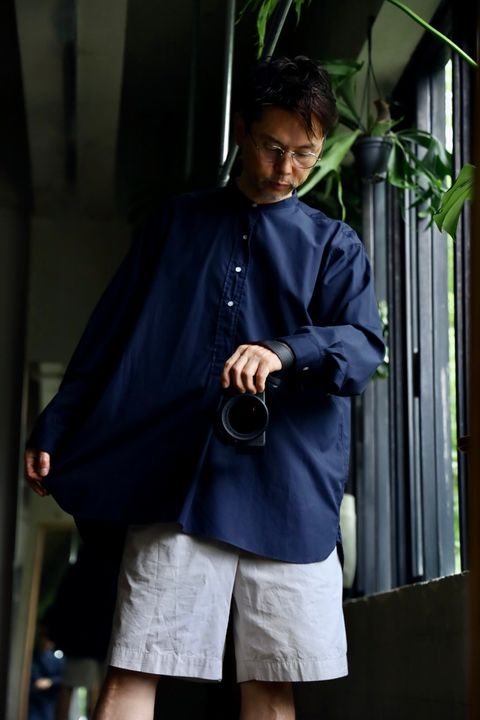 A.PRESSE Pullover Shirtスタイル.2024.6.28.