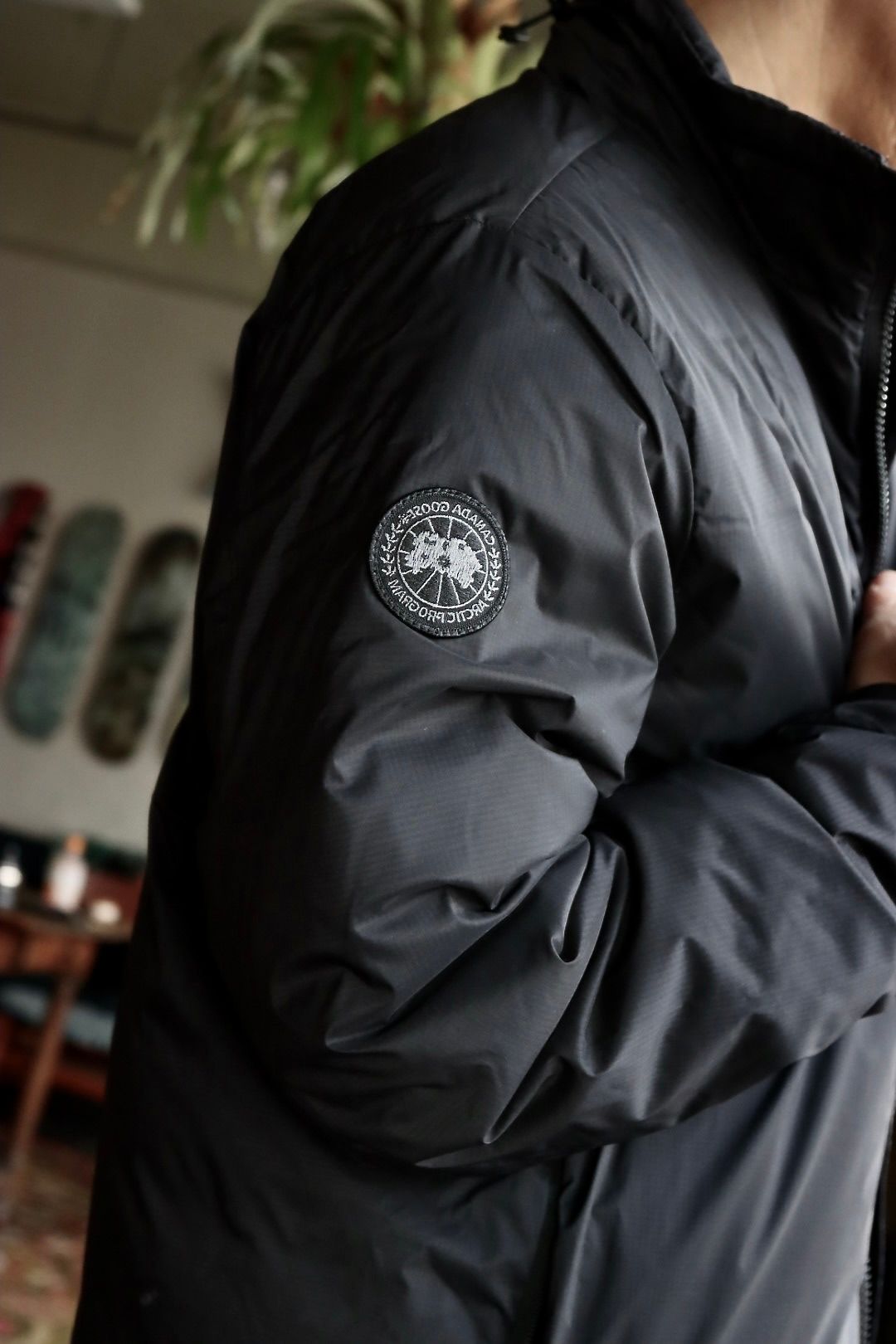 CANADA GOOSE Lodge Jacket Black Labelスタイル.2023.12.18.