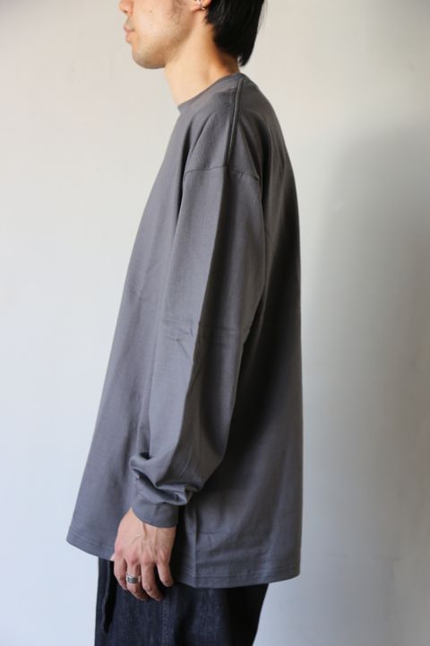 Graphpaper L/S Oversized Tee GRAY Style.2020.8.28.