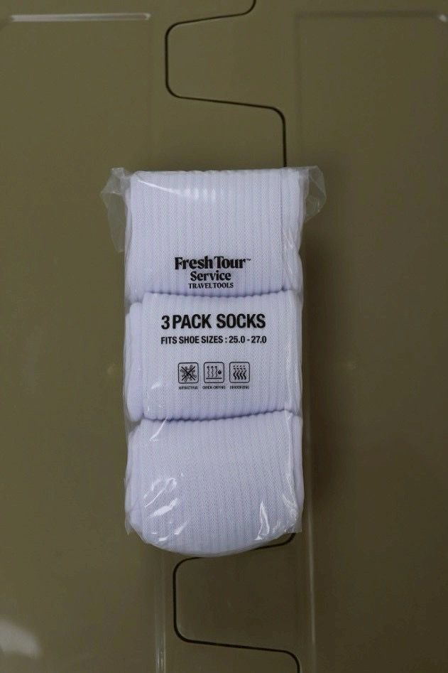 フレッシュサービス 3-PACK TECH CREW SOCKS(FSP261-90069B)WHITE☆1月17日(土)新作発売！