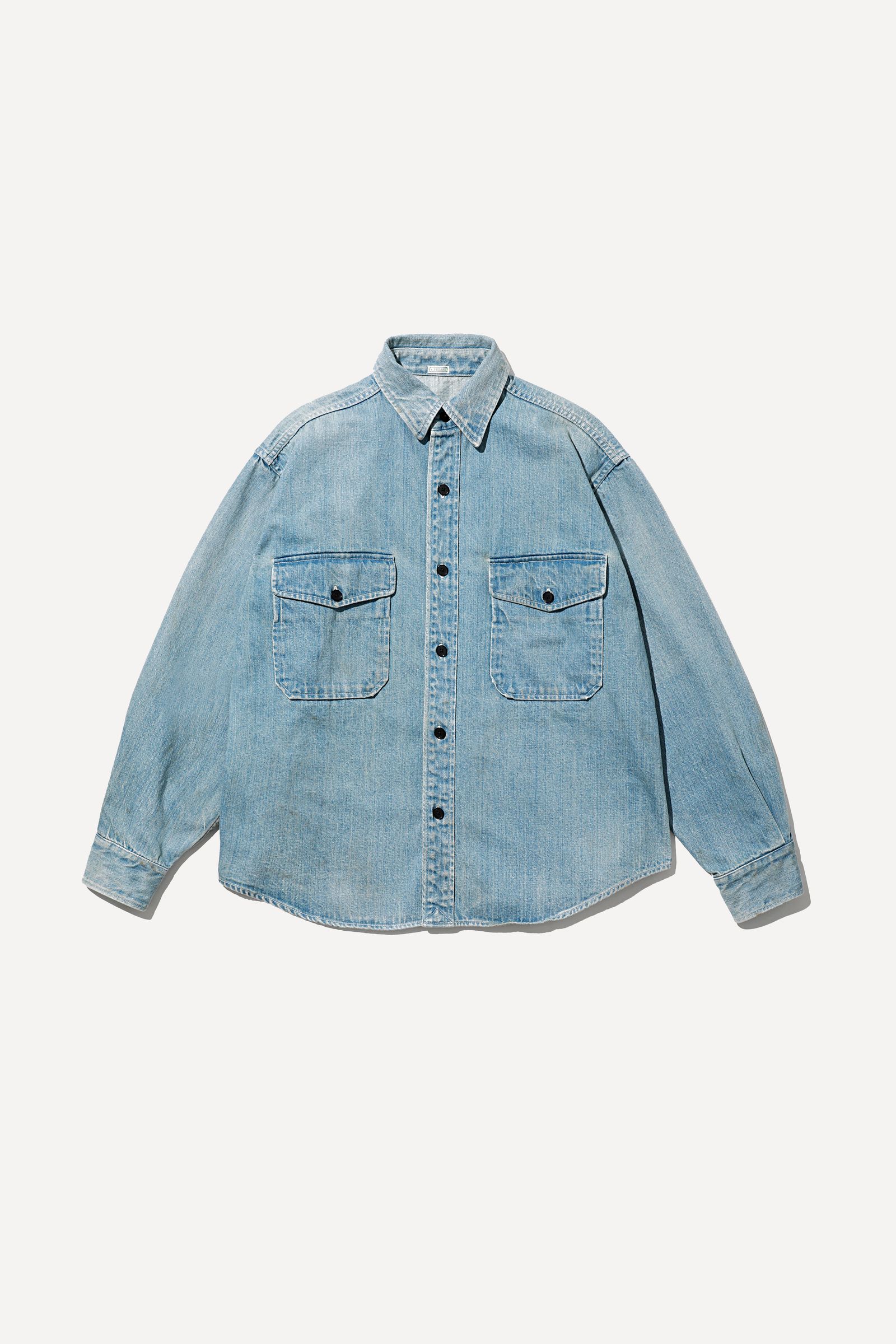 A.PRESSE - アプレッセ 2025 STYLE2 Vintage Denim CPO Shirt